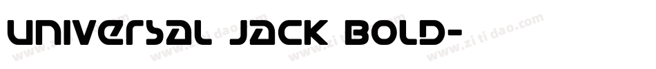 Universal Jack Bold字体转换
